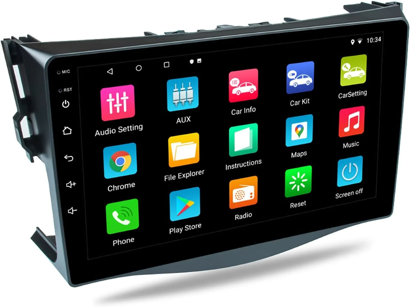 THONZER Car Radio for Toyota RAV4 2005-2013, Android 11 Touch Screen 9 Inch IPS Car Stereo with Carplay and Android Auto, Support Bluetooth Hands-Free/Mirror Link/FM/WiFi/GPS Navigation 1+32GB - Curated Treasures Market
