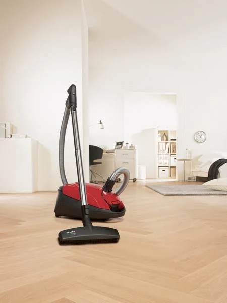 Miele Classic C1 Titan Canister Vacuum - AirClean/HEPA - Mango Red