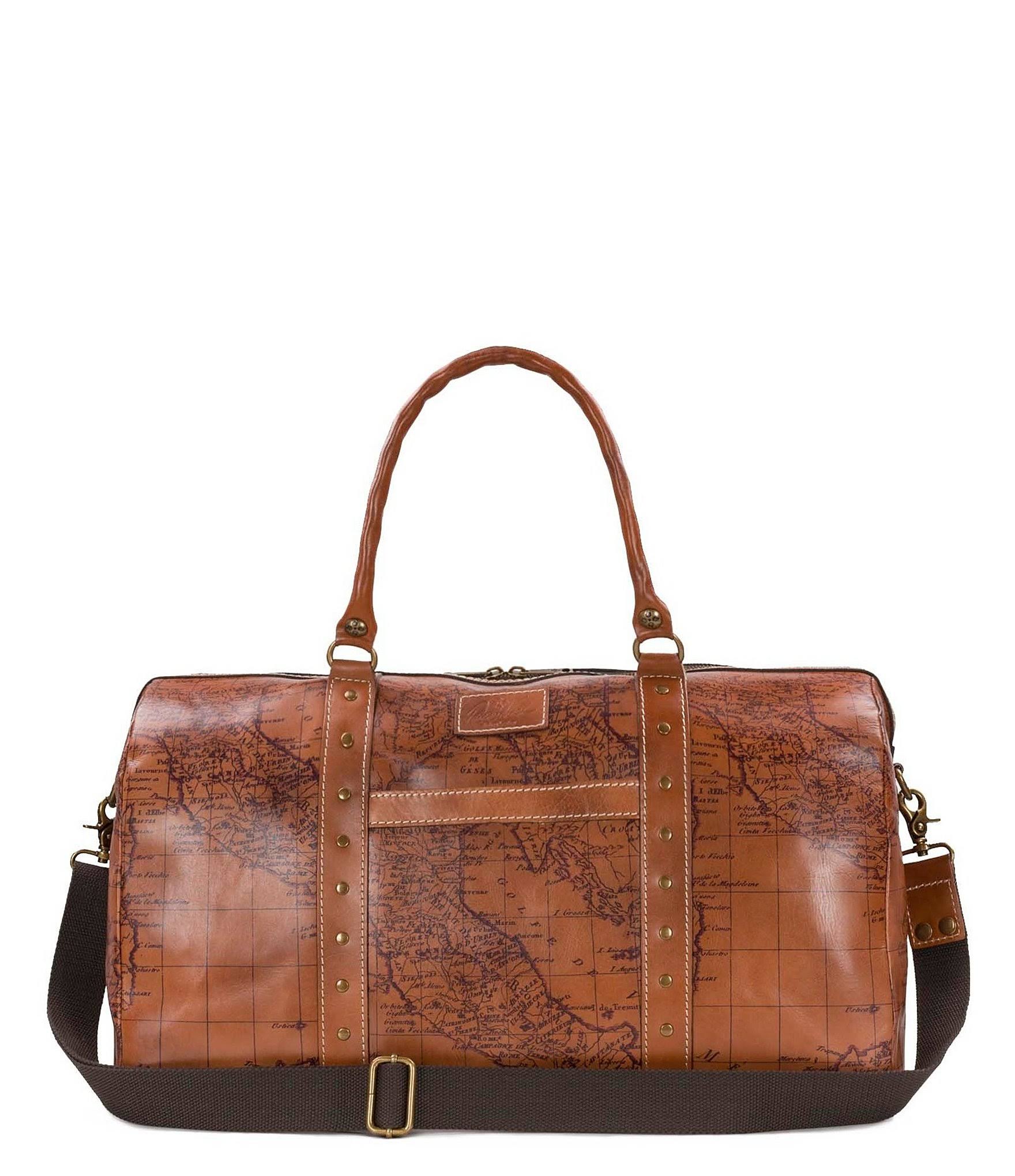 Patricia Nash Milano Leather Weekender - Map