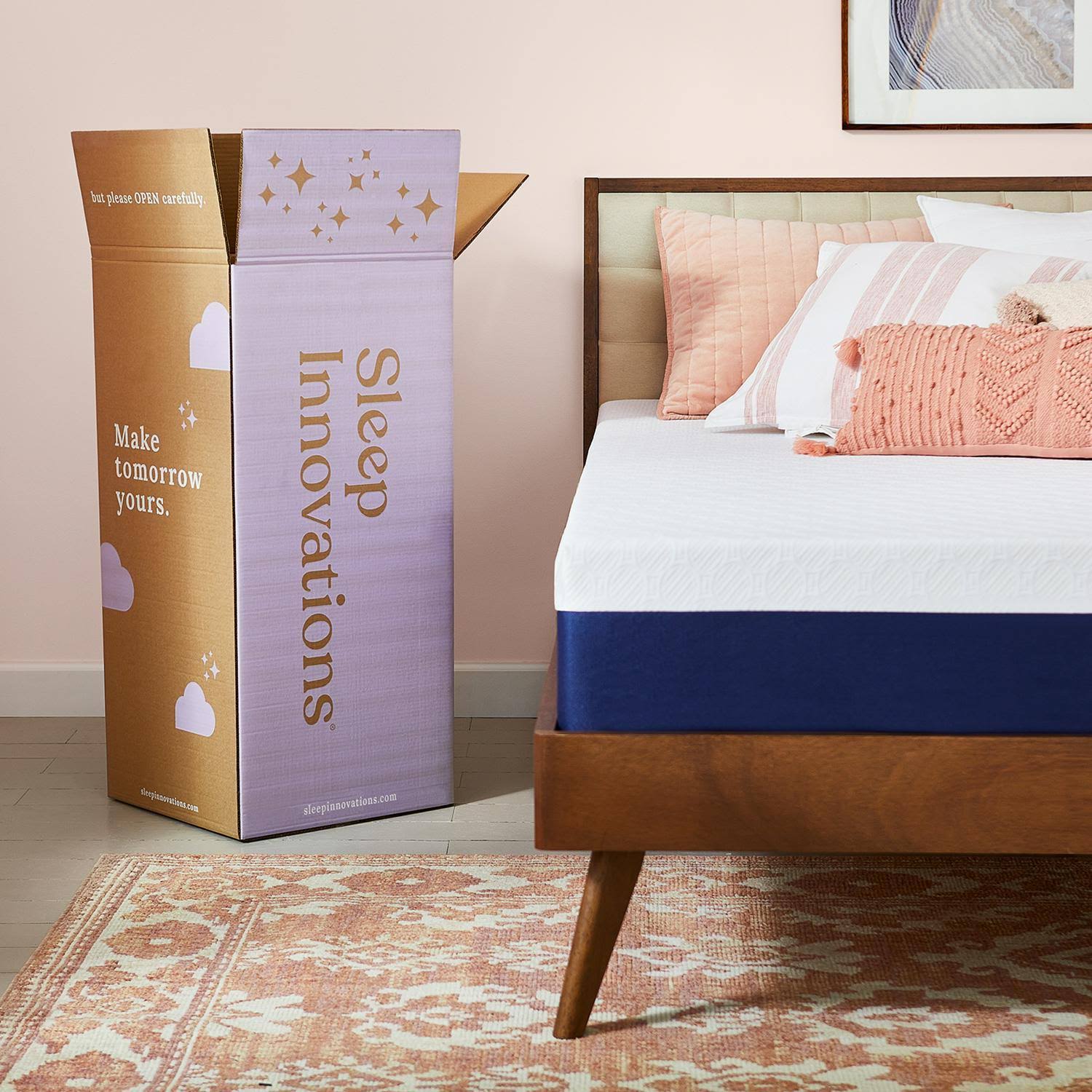 Sleep Innovations - Shiloh 12-Inch Memory Foam California King Mattress - White