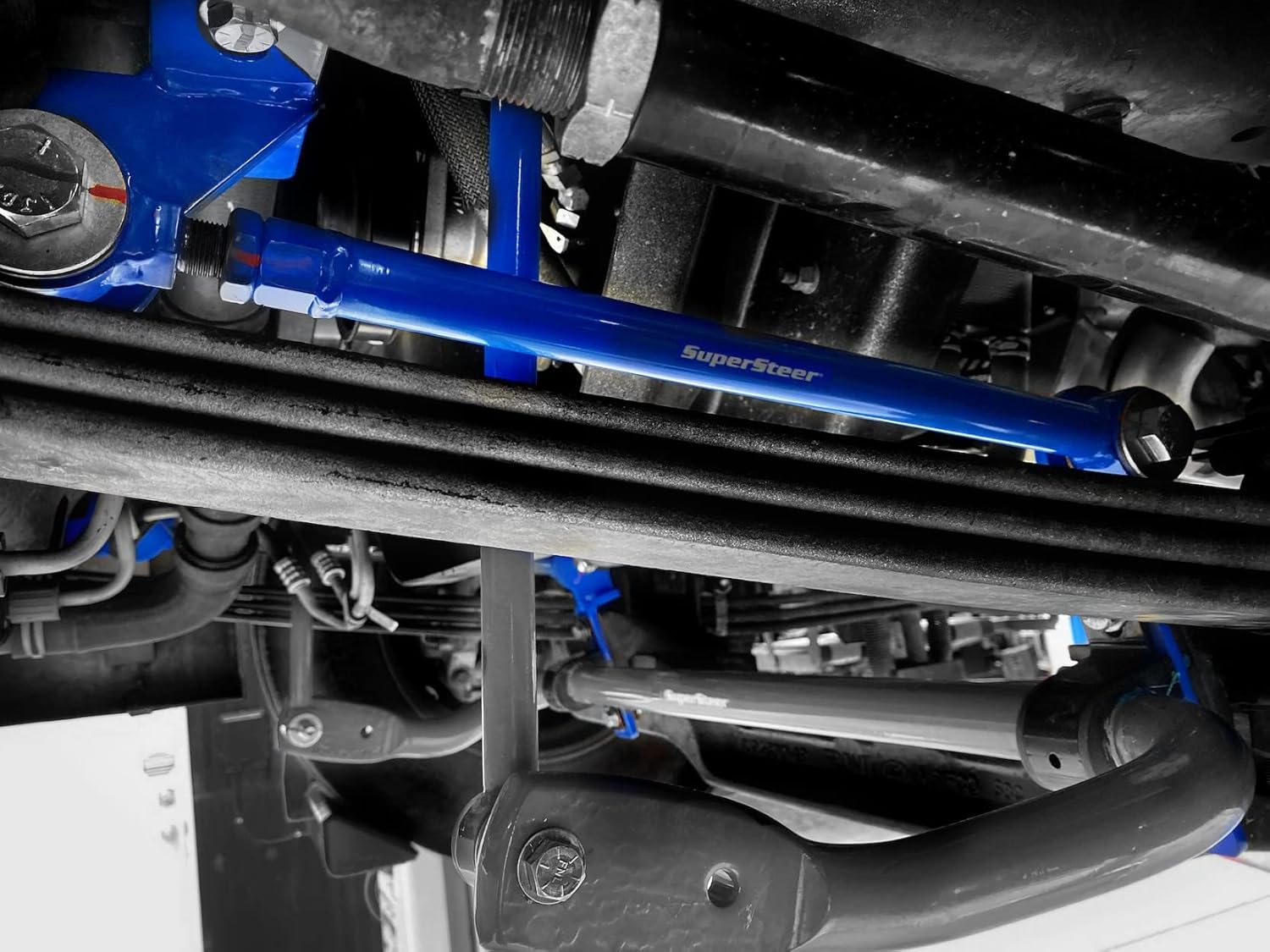 SuperSteer Front Radius Rods Compatible with Ford F53 V10 16-26k GVWR 2008-2020