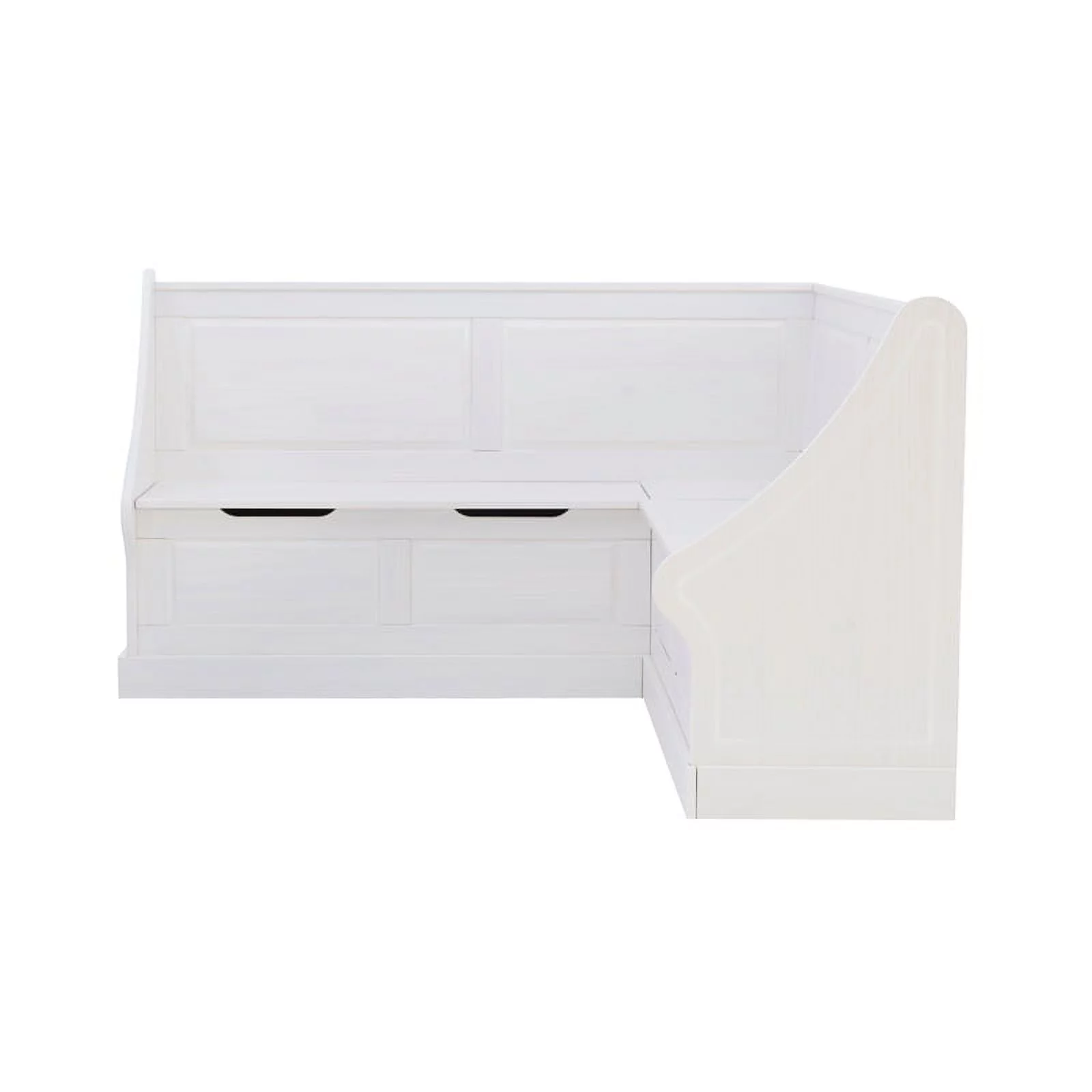 Linon Troyin Wood Corner Breakfast Nook in White