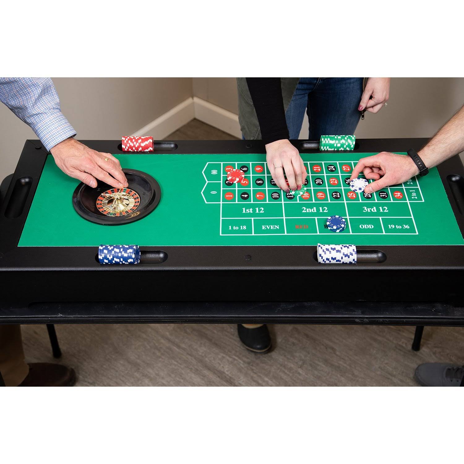 Carmelli NG1136M Monte Carlo 4-in-1 Casino Game Table
