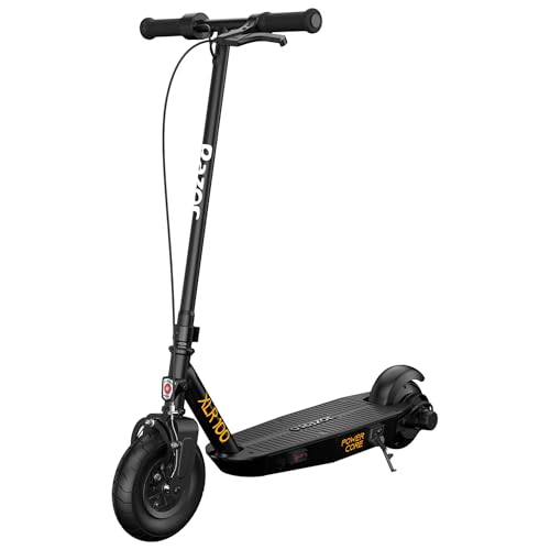 Razor Power Core XLR 100 Electric Scooter Outdoor Ride-On Toy for Ages 8+, Up to 10 MPH, 8" Pneumatic Front Tire, 90W High-Torque Hub Motor