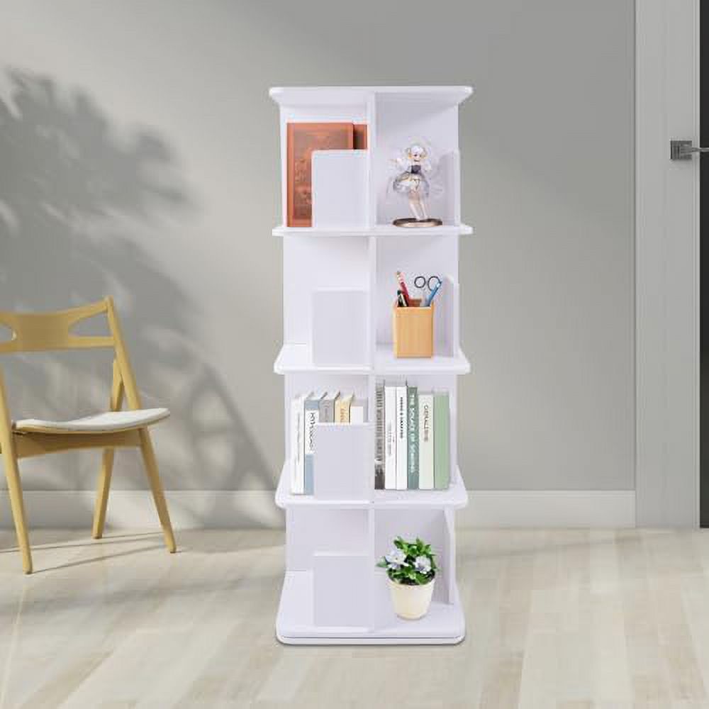 YPDRYGV Bookcase ° Rotating Bookshelf Floor Standing Organizer   Display Rack  Room Study Room Bedroom Home Office ( 3 Tiers) - Curated Treasures Market