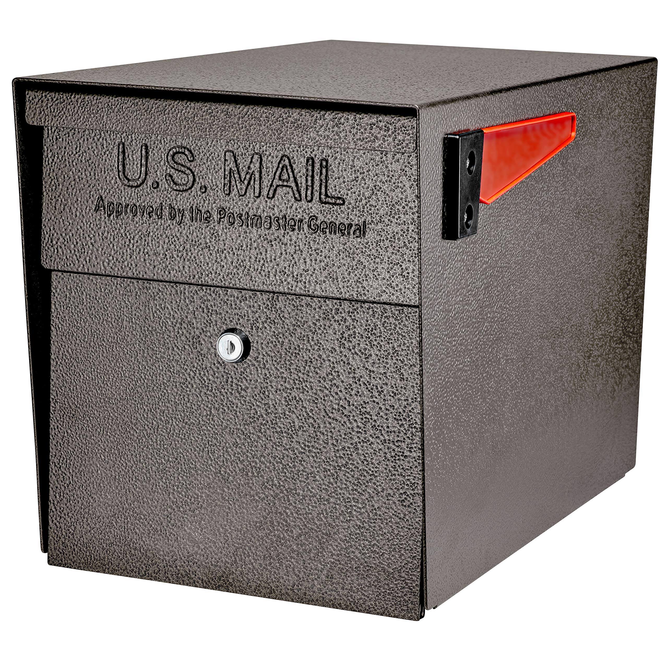 Mail Boss 7108 Curbside Locking Security Mailbox, Bronze
