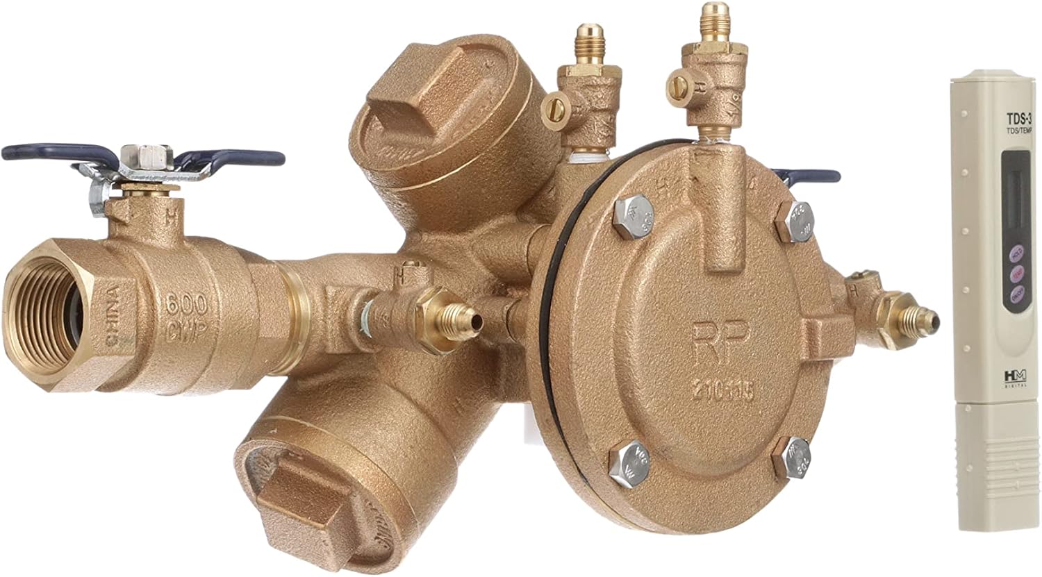 Febco 825EBV 825Y Quarter Turn Reduced Pressure Zone Assembly, 1"
