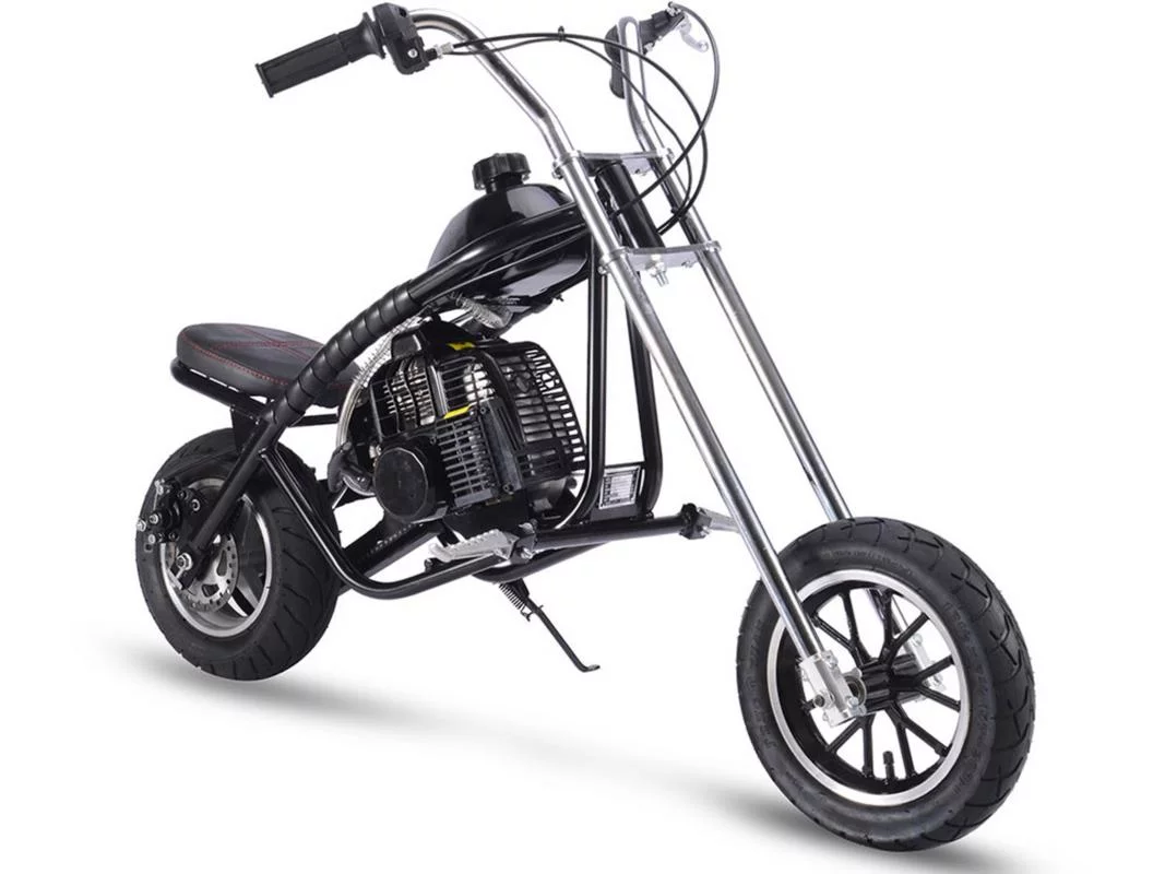 MotoTec 49cc Gas Mini Chopper Black - Curated Treasures Market