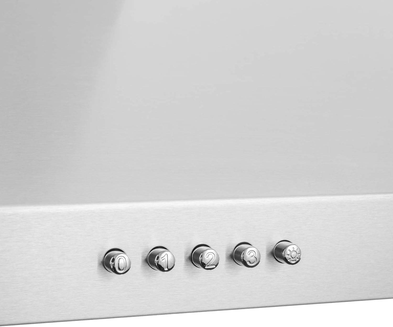 AKDY 30" Wall Mount Range Hood in Stainless Steel with LEDs, Push Control and Carbon Filters