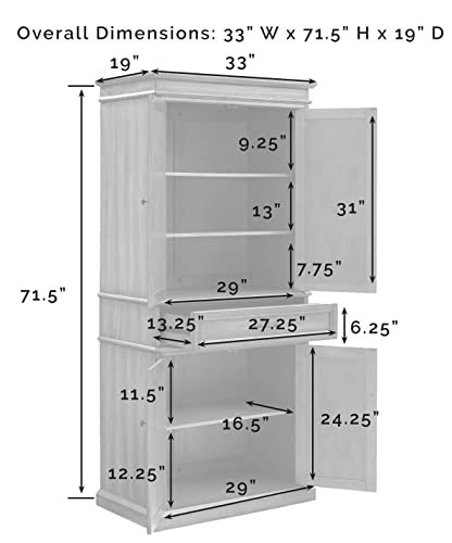 Crosley Furniture Parsons Pantry Cabinet
