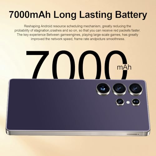 I25 Ultra Unlocked Android Phone 6.99" AMOLED 7000mAh Long-Lasting | Snapdragon 8 Gen3 | 8GB RAM+256GB | 68MP+108MP Pro Camera | Face Unlock + Stylus | Android 14 System (Blue)