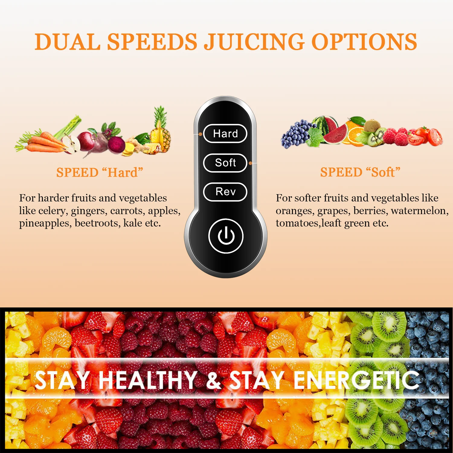 Brewsly Juicer Machines Easy to Clean, Slow Masticating Juicer Higher Juice Yield, Black