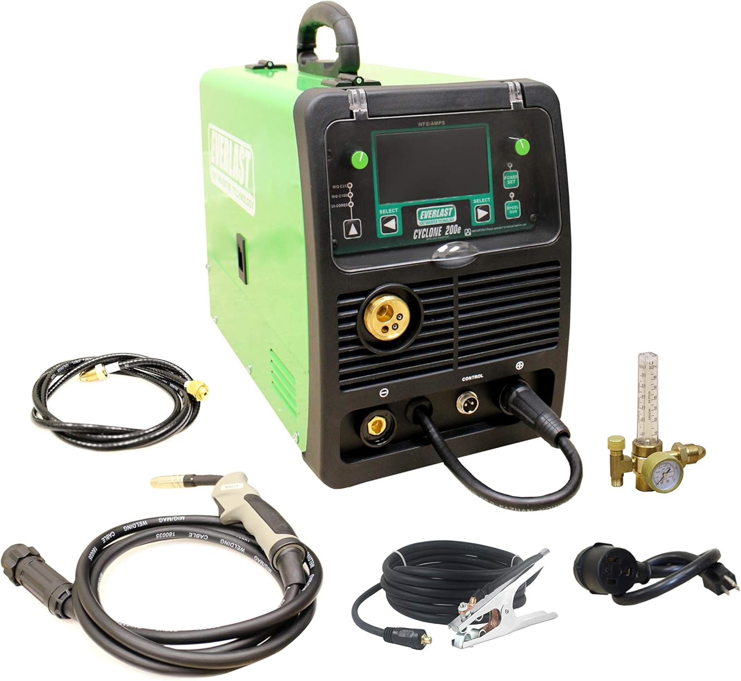 2020 Everlast Power-i-MIG 200E MIG Welder 180a 110/220v