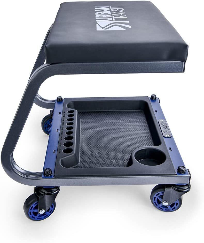 Urban Transit Fastback Shop Stool 350 lbs. Capacity for Professional Mechanic, Car Enthusiast, or DIY Home Projects. Pack of 2