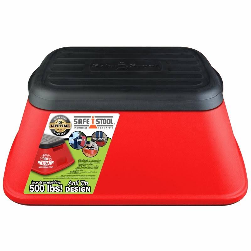 Anti-Tip Safe-T-Stool - Red