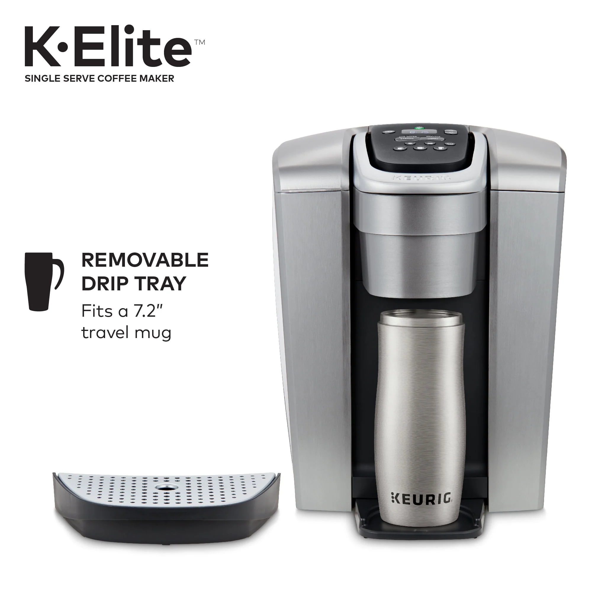 Keurig K-Elite, Single Serve K-Cup Pod Coffee Maker, Brushed Gold