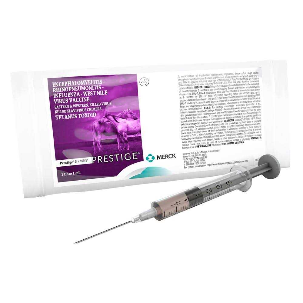 Merck Prestige 5 + WNV Vaccine - Pet Supplies online store