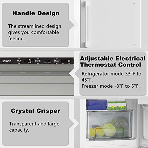 Galanz Convertible Freezer/Fridge, Electronic Temperature Control