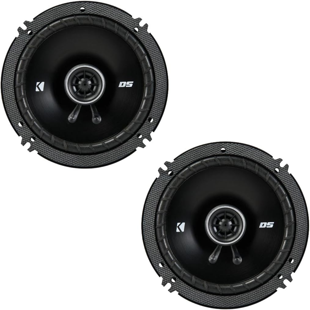Kicker DSC650 6.5-Inch (160-165mm) Coaxial Speakers, 4-Ohm Bundle