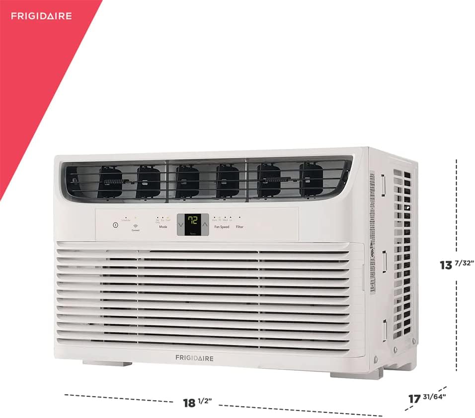Frigidaire FHWW083WBE Window Air Conditioner, 8000 BTU, White