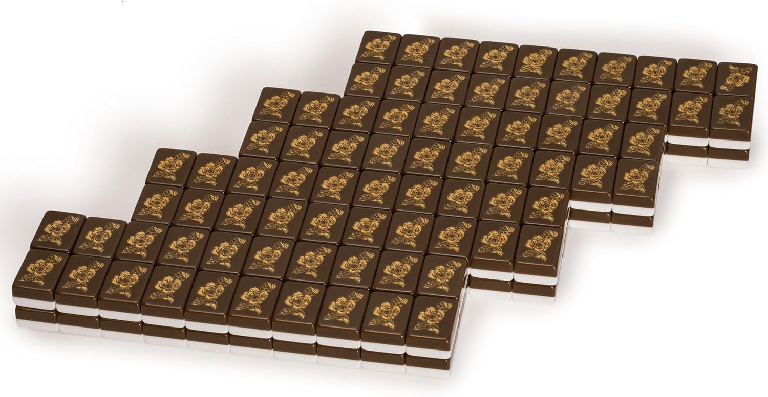 Yellow Mountain Imports Set of 166 American Mahjong Tiles - Peony