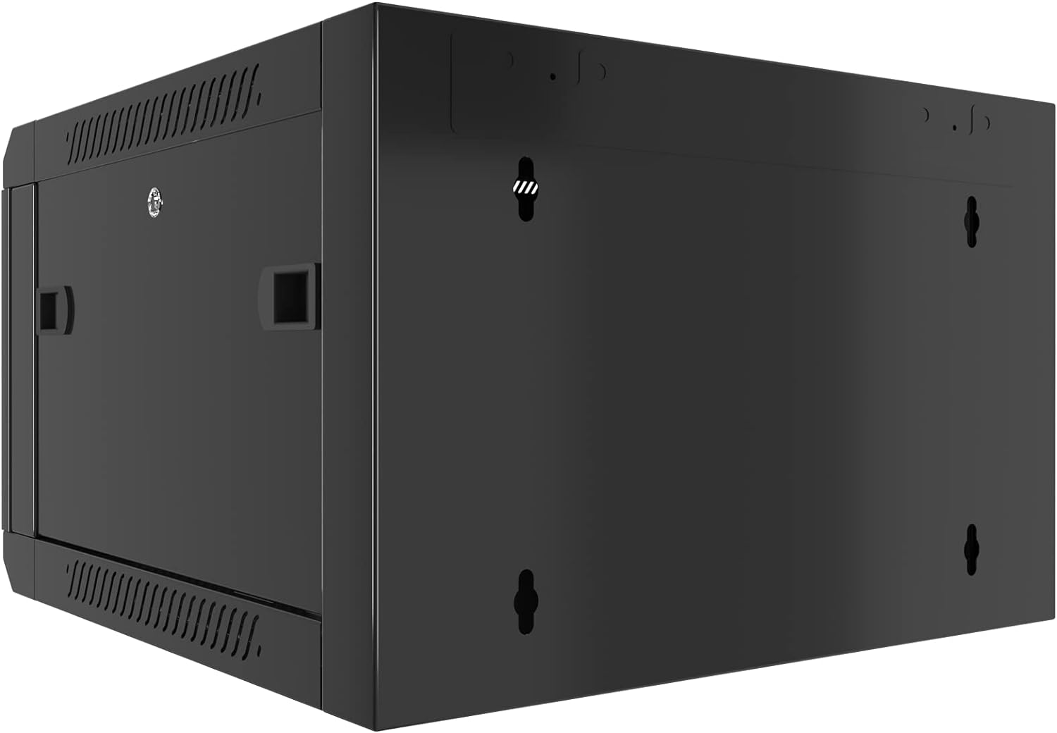 Wall Mount Server Rack Cabinet Locking Computer Cabinet Network Enclosure for Electronics Security Audio Video AV Equipment Data Rack 24-Inch Depth Server Cabinet (6U)