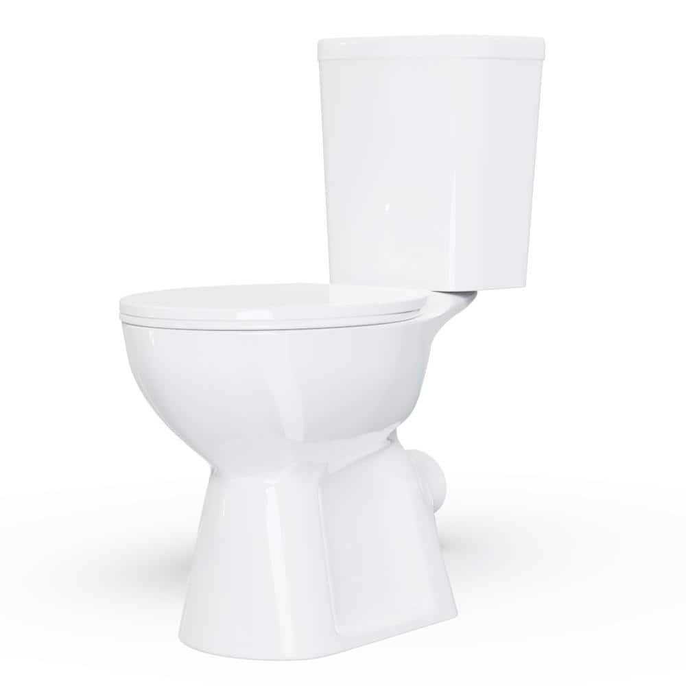 Simple Project 19 in. 2-Piece 1.0/1.6 GPF Dual Flush Elongated Toilet - Shop Hardware Tools Online Store