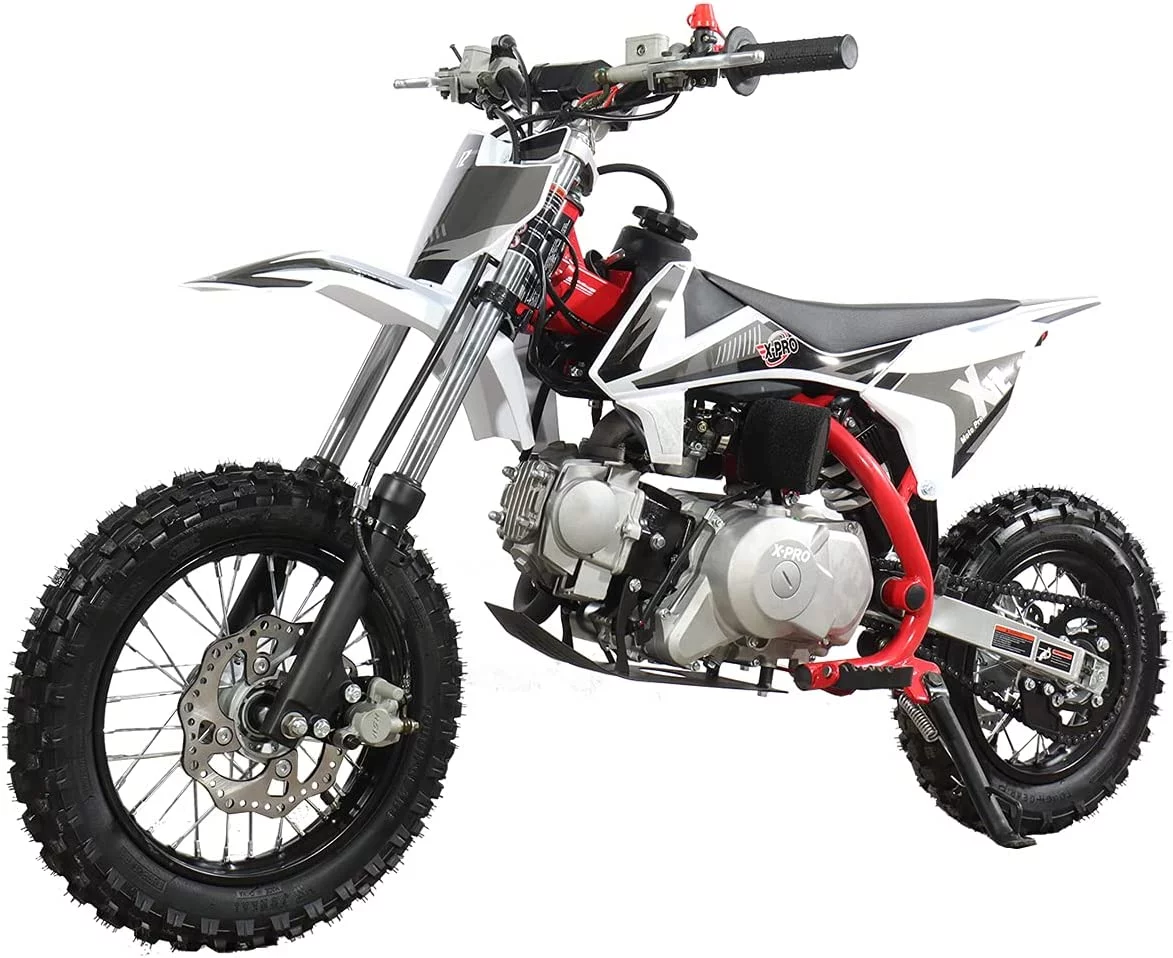 X-Pro Brand New 110cc Dirt Bike, Automatic Transmission Electric Start Chain Drive 12"/10" Wheels