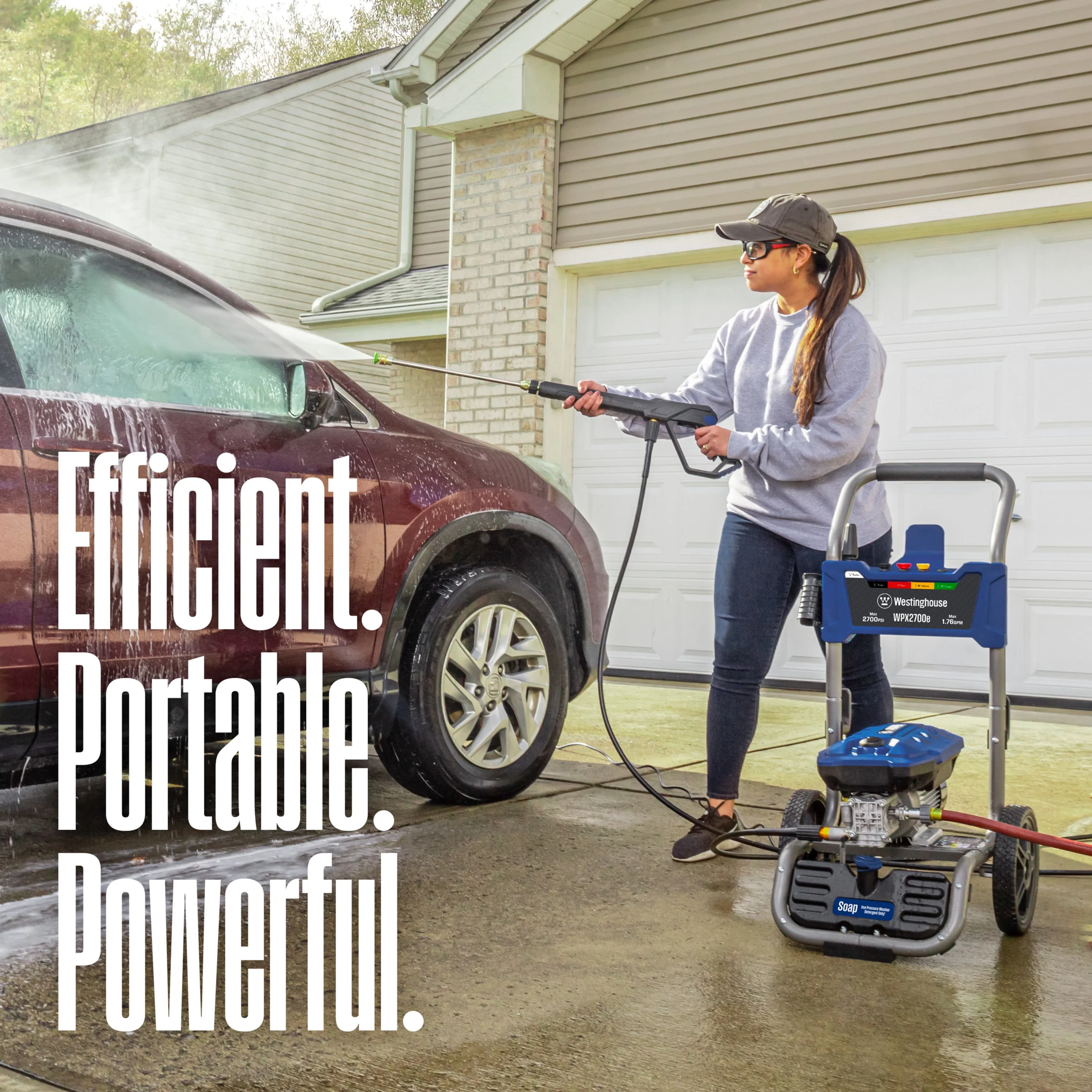 Westinghouse 2300 Max PSI Electric Pressure Washer, 1.76-GPM, Soap Tank, 5 Nozzles