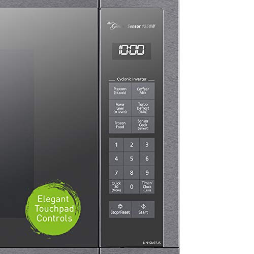 Panasonic Microwave Oven NN-SN966S Stainless Steel Countertop/Built-In with Inverter Technology and Genius Sensor, 2.2 Cubic Foot, 1250W