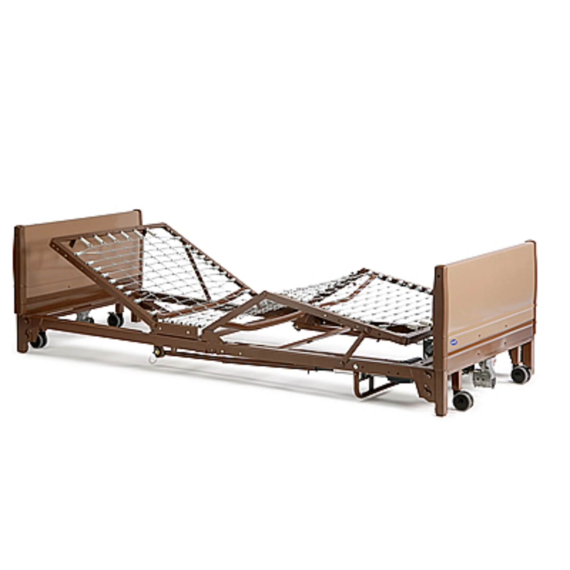 Invacare - Full-Electric Low Homecare Bed with Foam Mattress and Full-length Rails - Curated Treasures Market