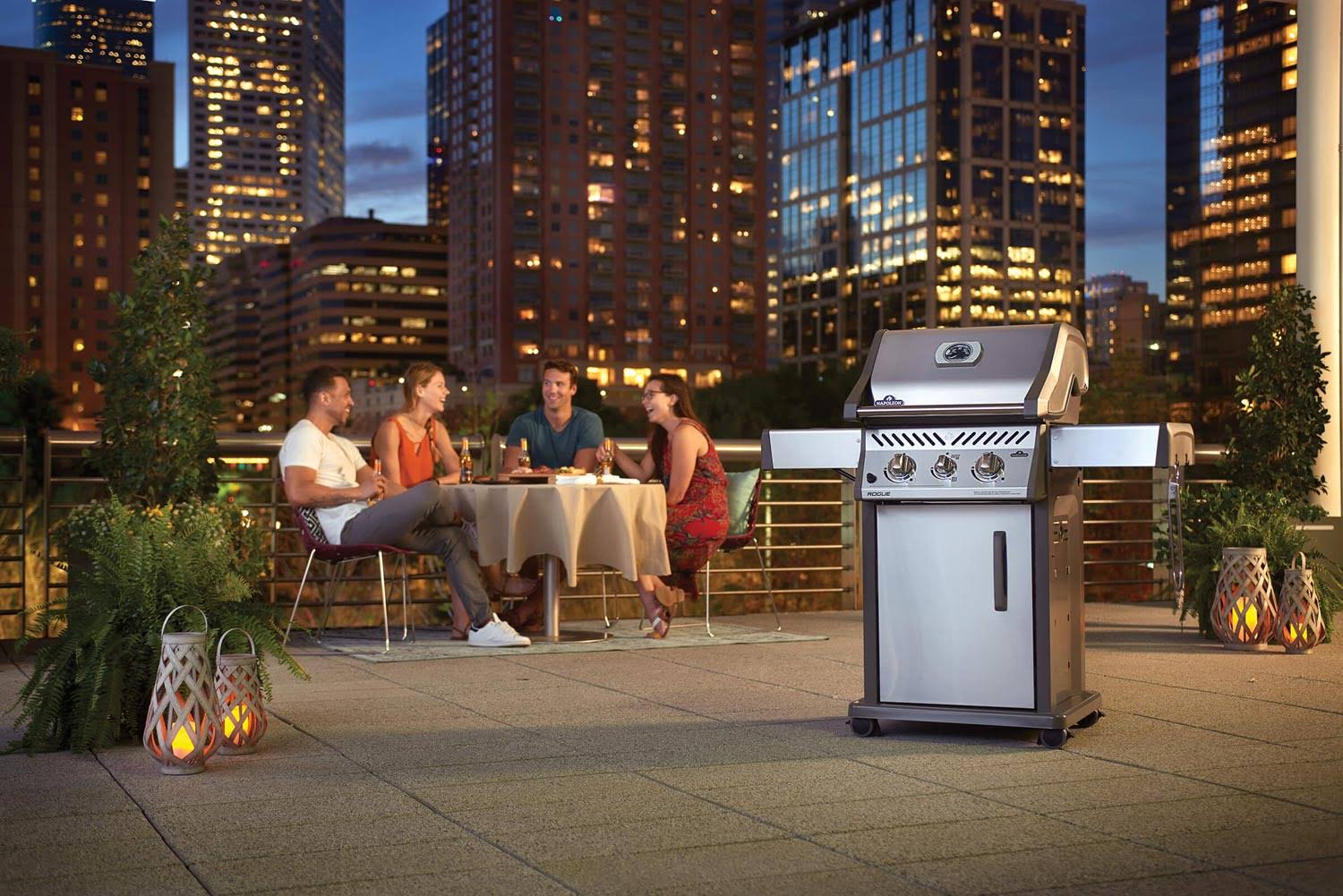 Napoleon Rogue 365 Propane GAS Grill with Infrared Side Burner, Stainless Steel ()