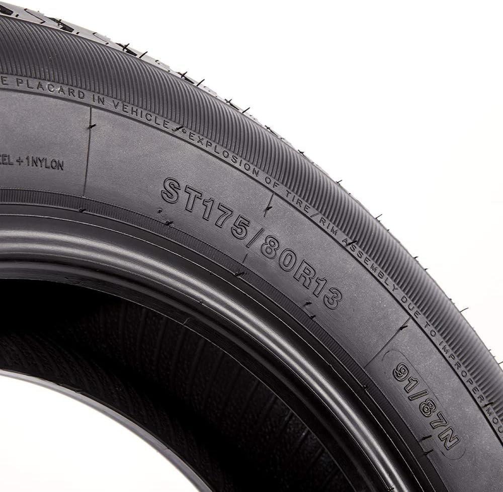 Set 4 Albott New Heavy Duty Tire ST175/80R13 175 80 13 6-Ply Load Range C