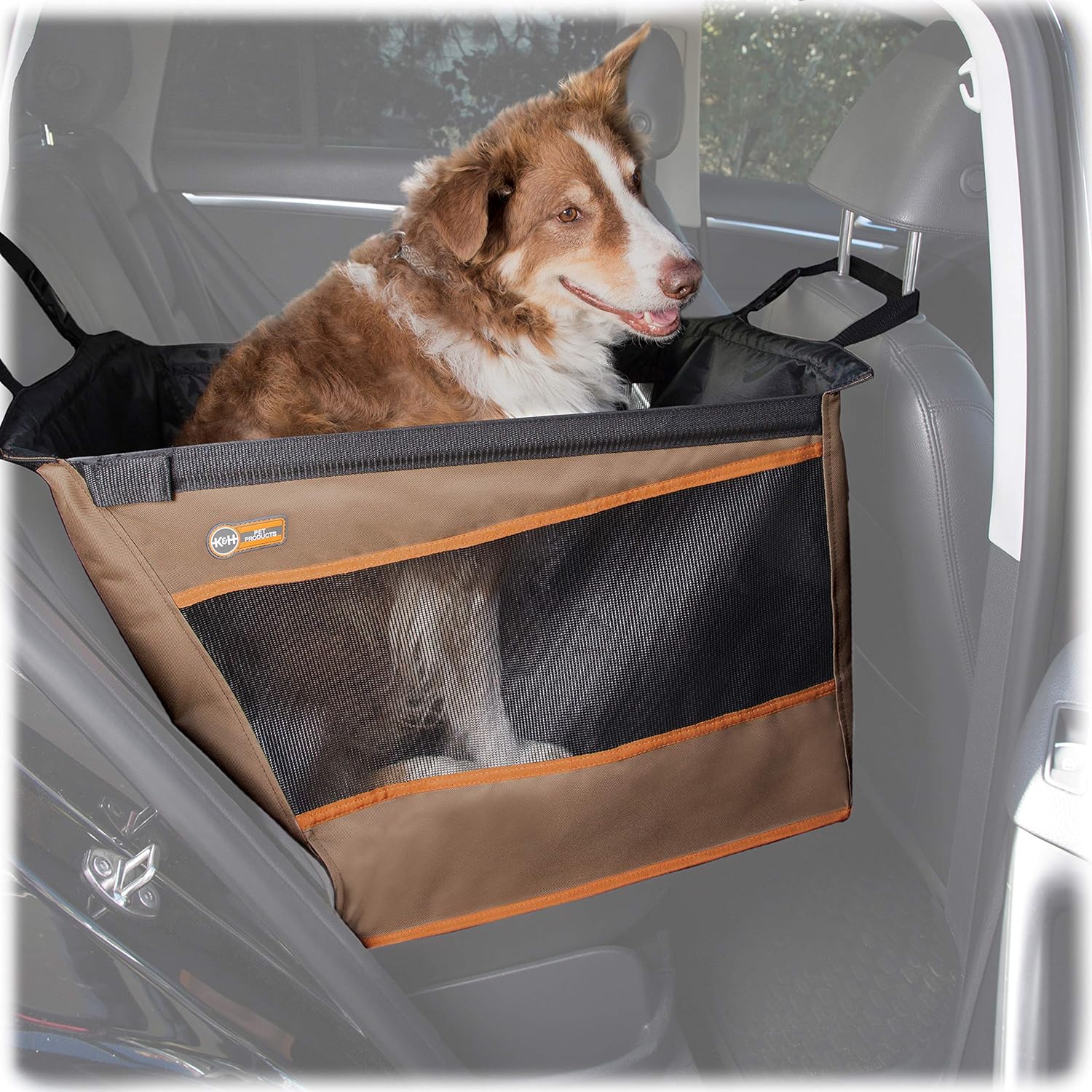 K&H PET PRODUCTS Buckle N' Go Dog Car Seat for Pets, Large Dog Car Seat 21 X 19 X 19 Inches Pack of 2