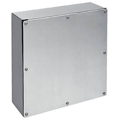 Hoffman A664GSC, Galvanized Box /SCREW COVER, 6.00x6.00x4.00, Galvanized