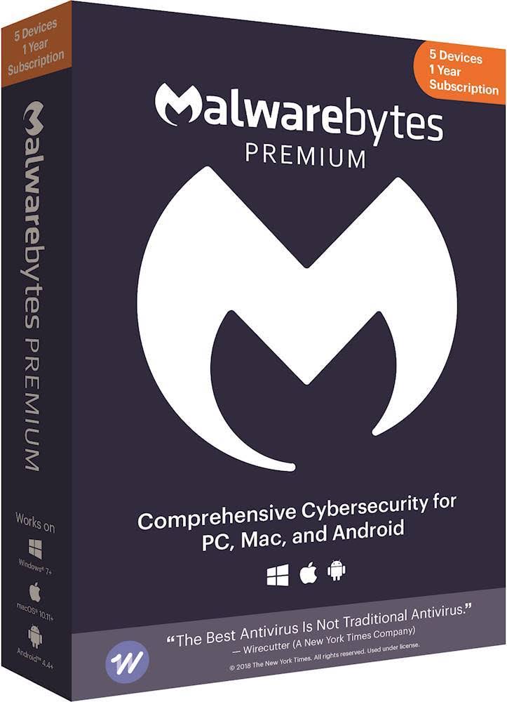 Malwarebytes - 4.0 Premium (5-Devices) - Android, Mac, Windows - Avayadevconnect