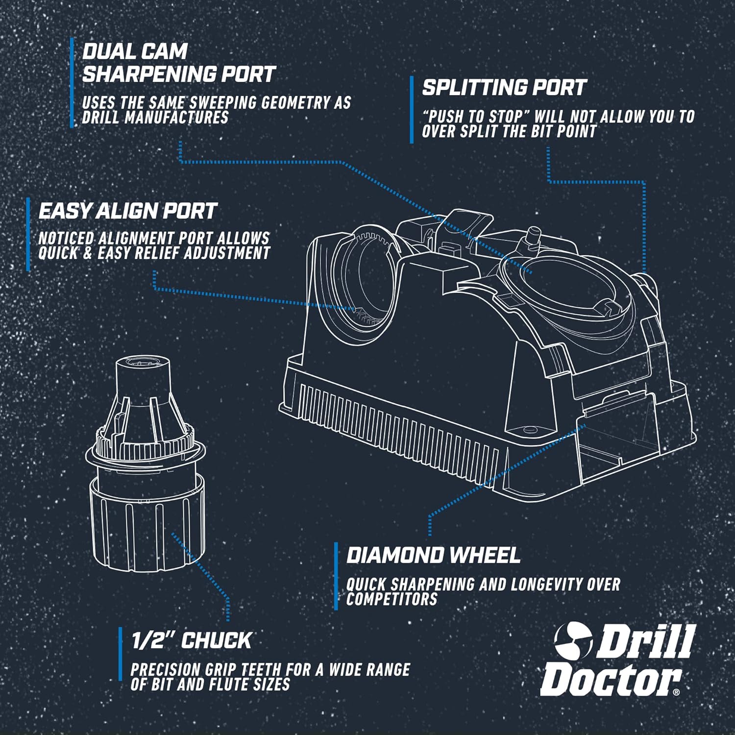Drill Doctor DD500X Drill Bit Sharpener
