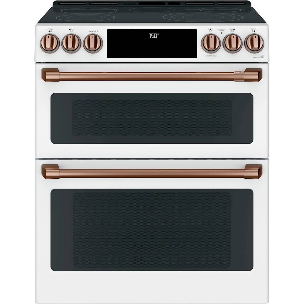 Cafe Brushed Bronze Front Control Electric Knobs and Handle Kit-CXFCEHKPMBZ