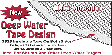 Fitec 12060 GS-1000 Ultra Spreader and Cast Net with Tape
