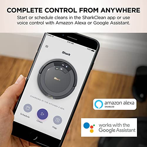 Shark AV2501S AI Ultra Robot Vacuum, with Matrix Clean, Home Mapping, 30-Day Capacity HEPA Bagless Self Empty Base, Perfect for Pet Hair, Wifi, Dark Grey