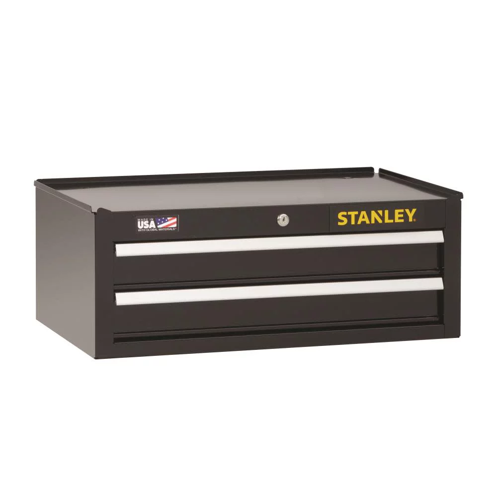 Stanley Products Stanley 300 Series Middle Tool Chest, 2 Drawer, 26 in Wide, Black - 1 EA (680-STST22625BK)