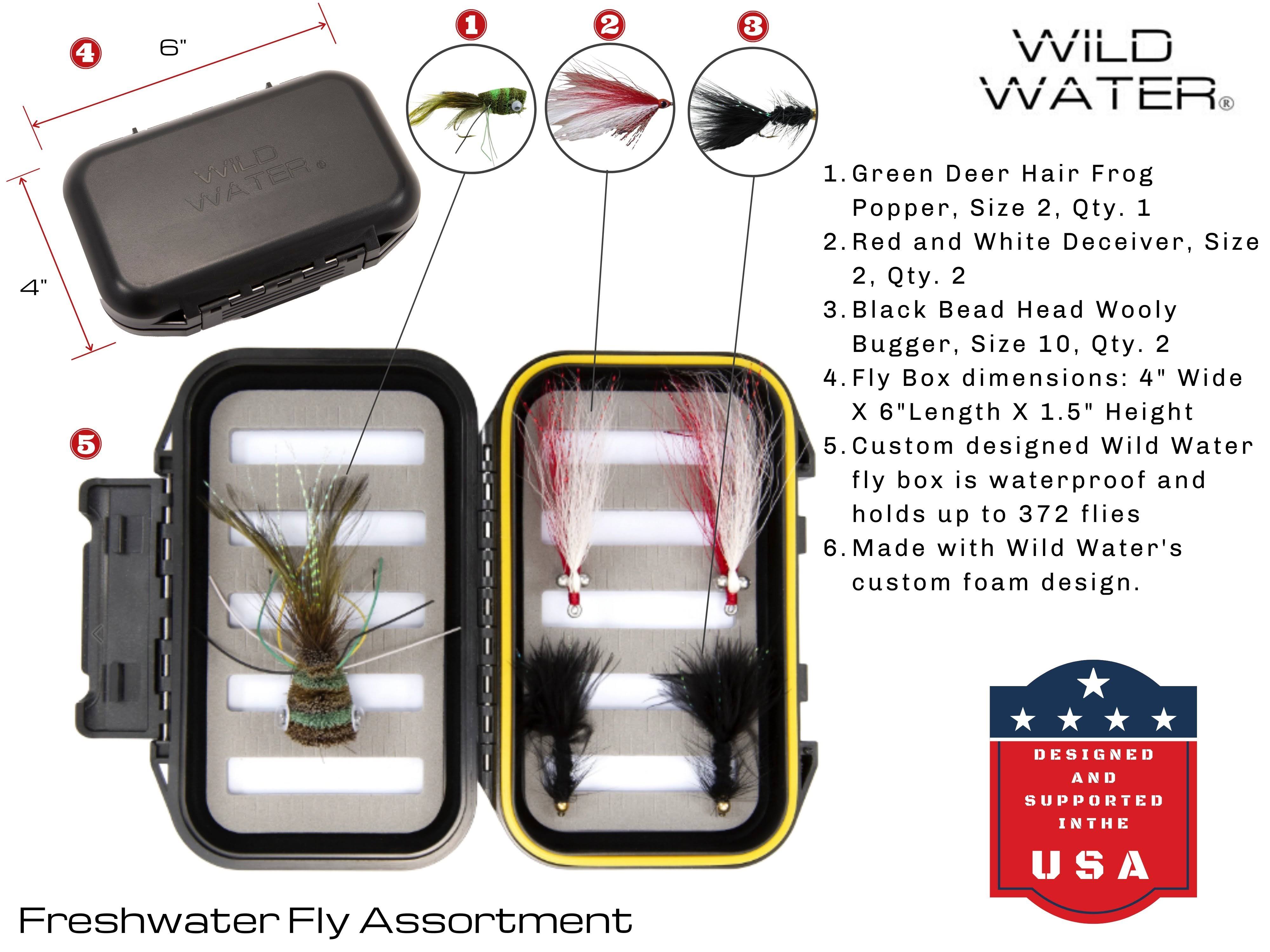 Wild Water Complete 5 Weight Switch Rod Fly Fishing Starter Package for Bass and Pike
