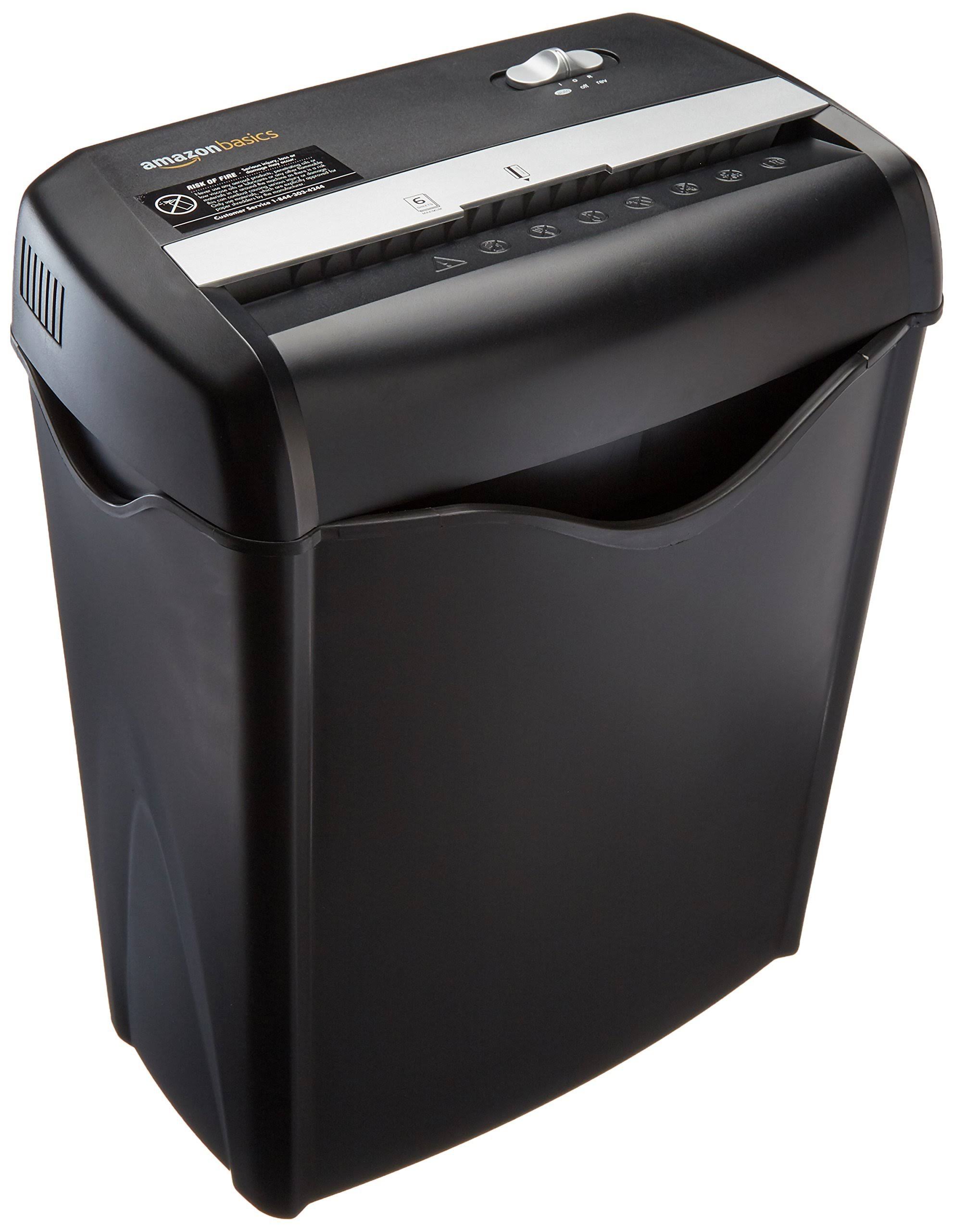 6-Sheet Cross-Cut Paper and Credit Card Shredder