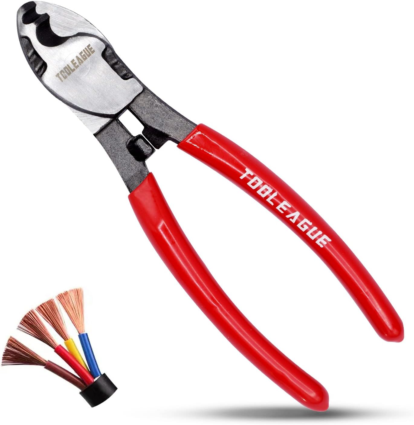 TOOLEAGUE 10 inches Cable Cutter,Heavy Duty Cable Cutting, High Leverage Cutter for Aluminum, Copper, Wire, Communications Cable