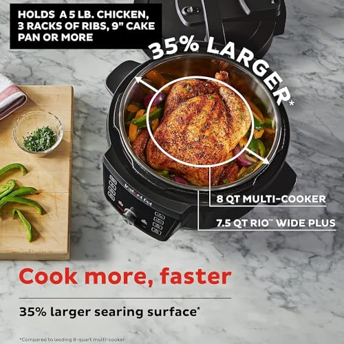 Instant Metal Instant Pot Rio Wide Plus Programmable Outer Lid Automatic pressure cooker