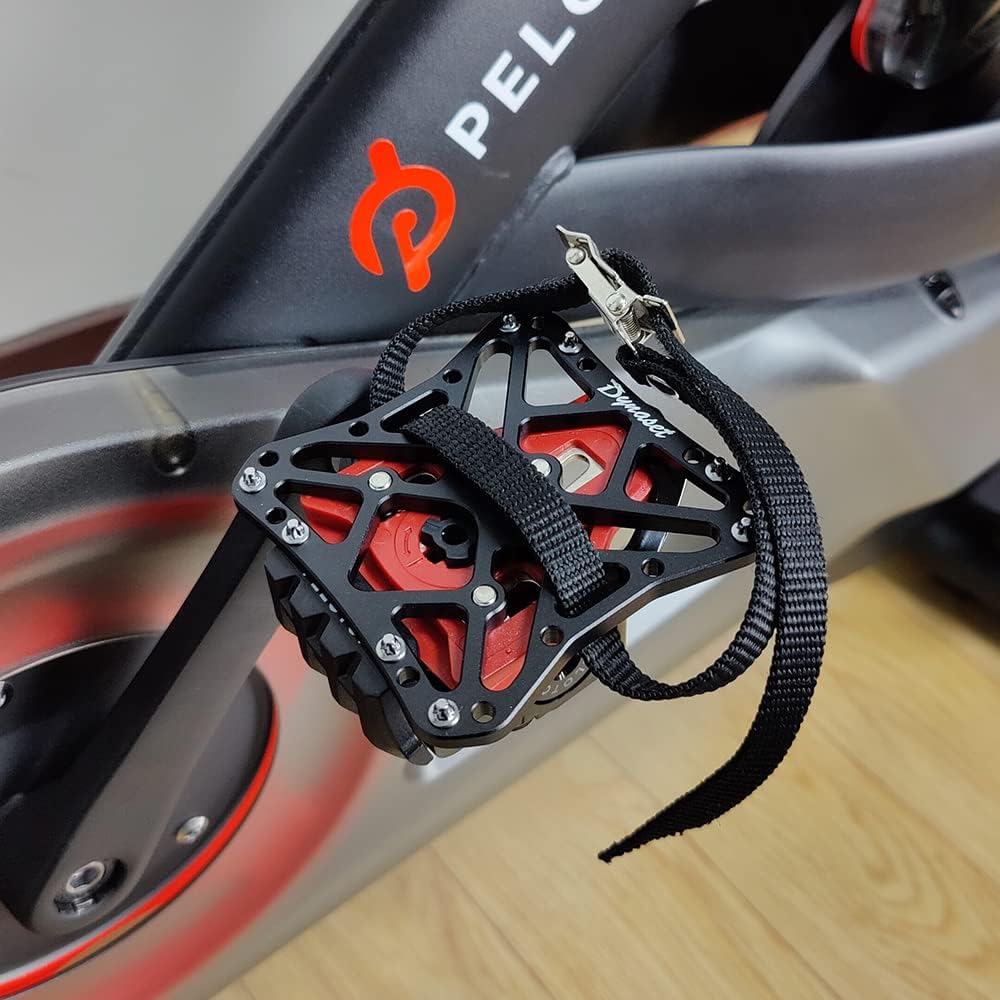 Dynaset Toe Clips Straps Cage for Peloton Bike Pedals,Peloton Pedals Adapter for Regular Shoes,Convert Look Delta Pedals to Dual Function Pedals - Ride with Sneakers.
