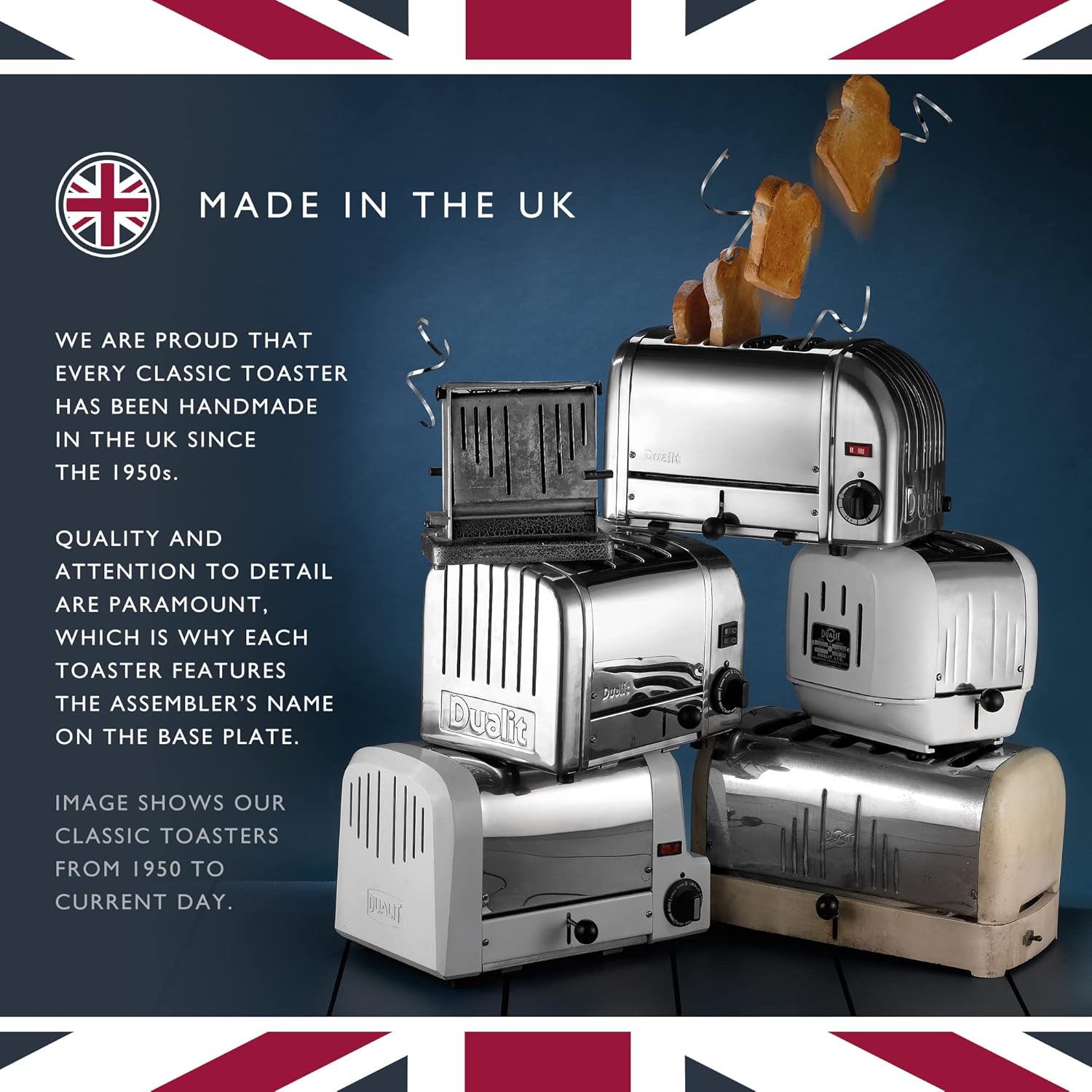 Dualit 2 Slice Toaster and 1.7L Kettle Bundle - Chrome Toaster, Polished Stainless Steel Kettle with Black Trim