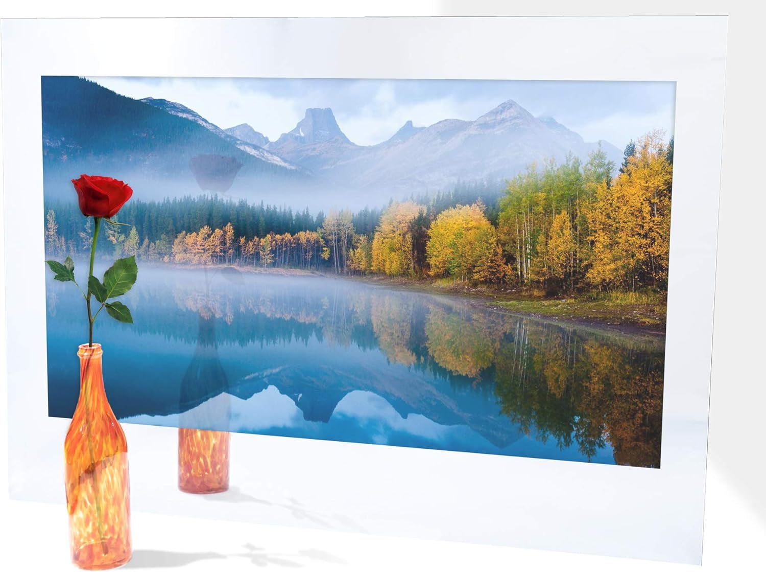 AVEL 43-Inch 4K LED Bathroom TV IP65 Waterproof Smart Mirror TV – Android OS, 700 cd/m2, WI-FI, HDMI, YouTube/Netflix Compatibility (AVS430SM)