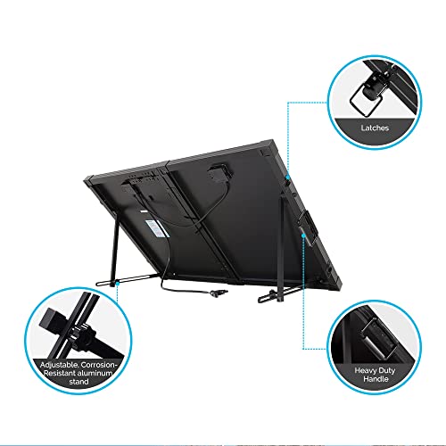 Renogy 220 watt Portable Solar Panel for Power Station, 12v Foldable Solar Panel for Camping RV of 23.5% Efficiency Mono Solar Module