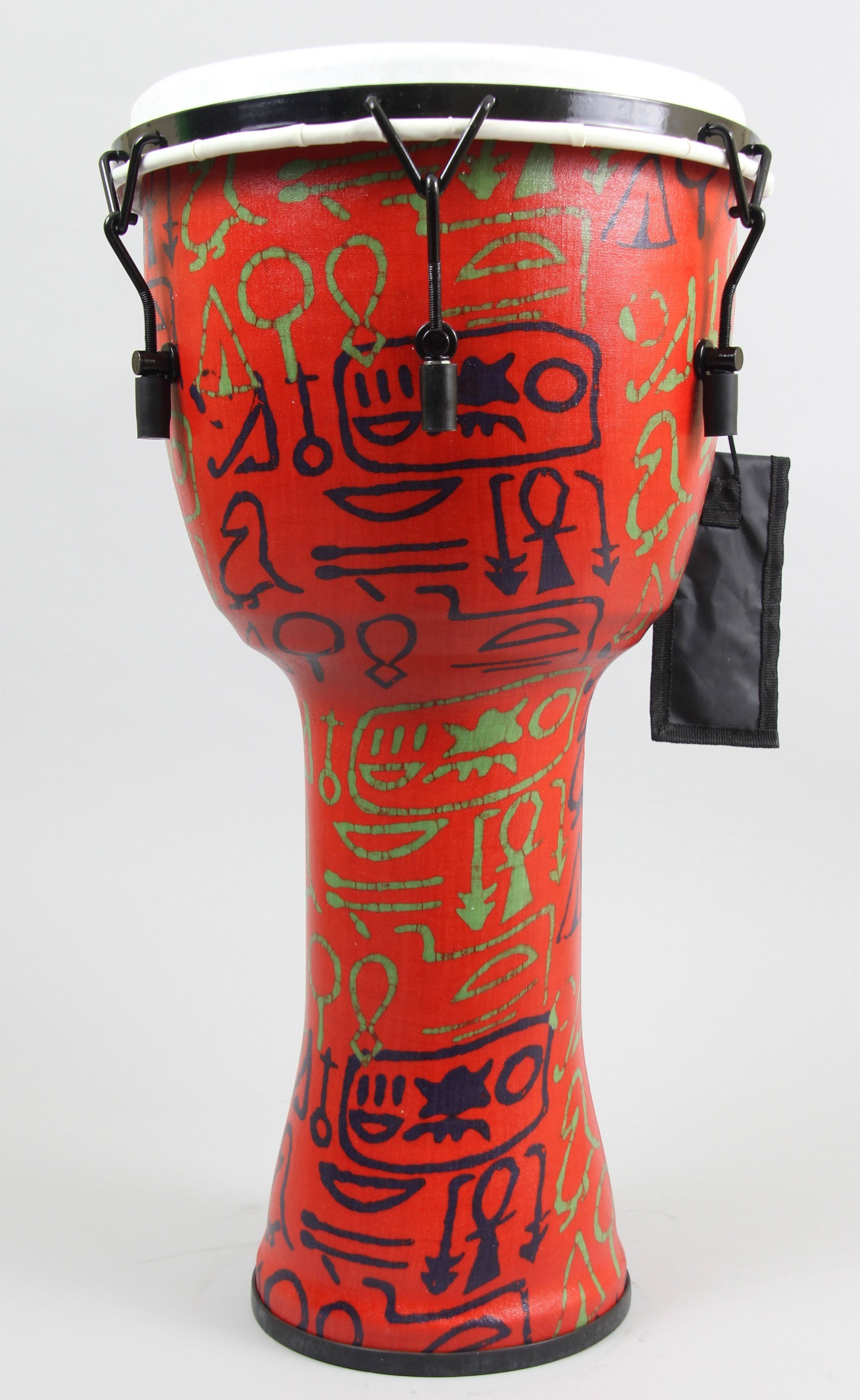 Meinl 10x22 Djembe, Mechanical Tuned, Kenyan Quilt, Synthetic Head